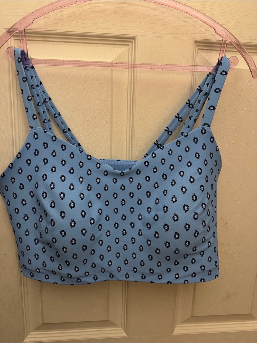 Soft Light Support Bra - All In Motion Blue Paisley Print 2X - Used